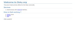 Desktop Screenshot of doky.org